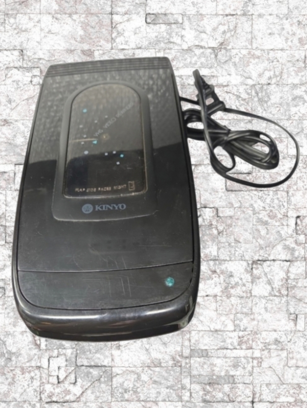 Vintage Kinyo UV-520 VHS Tape Rewinder-Black - Tested Works